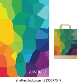 Portrait style mosaic effect. Abstract background for shirt, poster, background, banner, etc. EPS 10.