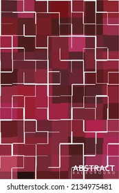 Portrait style mosaic effect with tiles. Abstract background for poster, backdrop, wallpaper. EPS 10.
