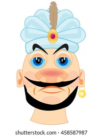 Portrait of the sultan in turban