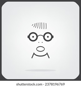 Portrait of surprised or amazed man