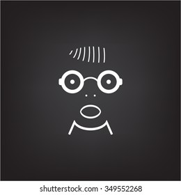 Portrait of surprised or amazed man