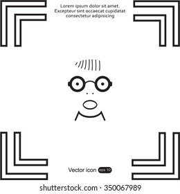Portrait of surprised or amazed man