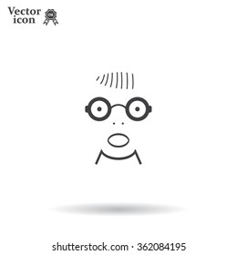 Portrait of surprised or amazed man