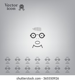Portrait of surprised or amazed man