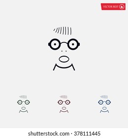 Portrait of surprised or amazed man