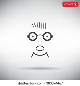 Portrait of surprised or amazed man