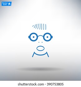 Portrait of surprised or amazed man