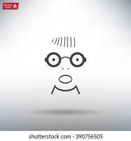 Portrait of surprised or amazed man