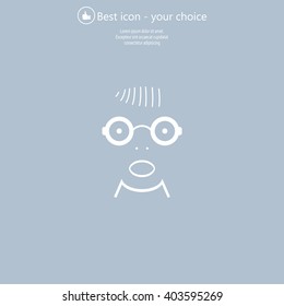 Portrait of surprised or amazed man