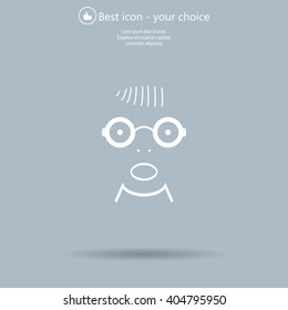Portrait of surprised or amazed man