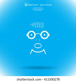 Portrait of surprised or amazed man