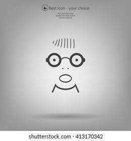 Portrait of surprised or amazed man