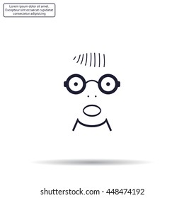 Portrait of surprised or amazed man