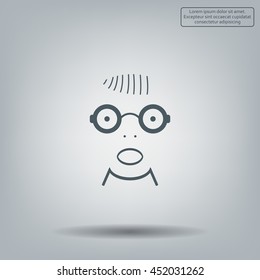 Portrait of surprised or amazed man
