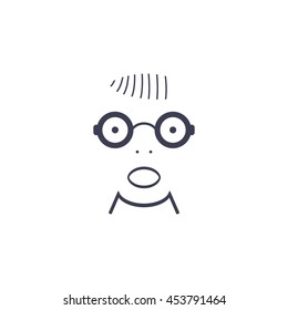 Portrait of surprised or amazed man