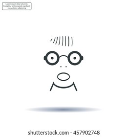 Portrait of surprised or amazed man