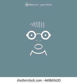 Portrait of surprised or amazed man