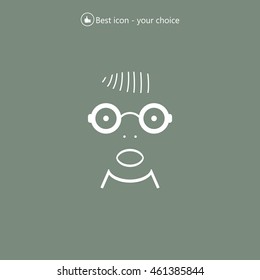 Portrait of surprised or amazed man