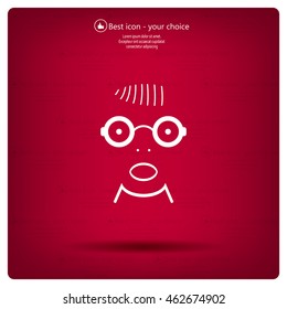 Portrait of surprised or amazed man