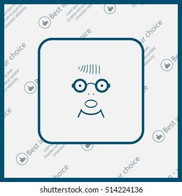 Portrait of surprised or amazed man