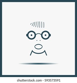 Portrait of surprised or amazed man