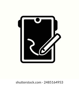 portrait tablet icon, isolated glyph icon theme gadget