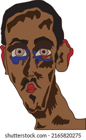portrait of a tired man