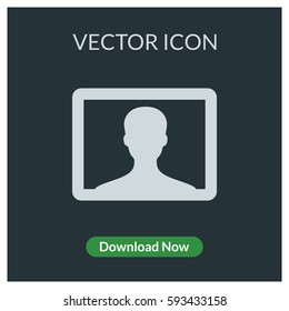 Portrait vector icon