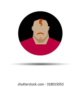 portrait vector male face man head people illustration person silhouette hair fashion