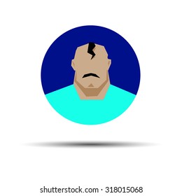 portrait vector male face man head people illustration person silhouette hair fashion