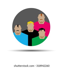 portrait vector male face man head people illustration person silhouette hair fashion