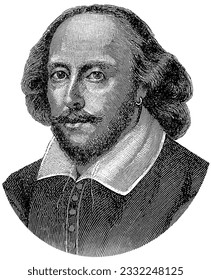 Portrait William Shakespeare (26 April 1564 – 23 April 1616)