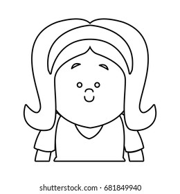 portrait woman cartoon people female avatar