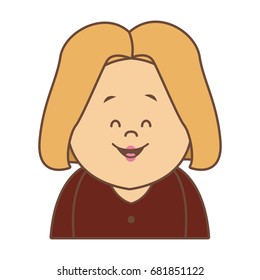 portrait woman female cartoon people smiling