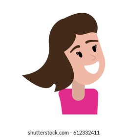 portrait woman happy image