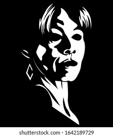 portrait of a woman silhouette of woman Chicago gangster mafia
