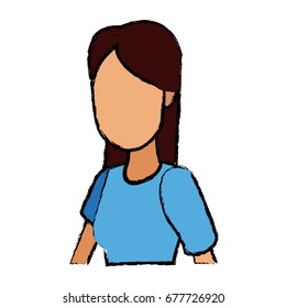 portrait woman young character people