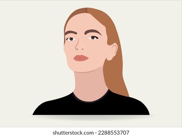 Portrait of women. Diversity. Vector flat illustration. Avatar for a social network. Vector flat illustration