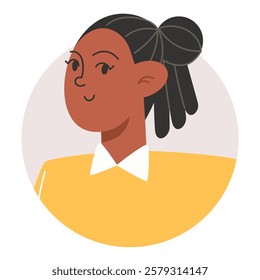 Portrait of a Young African Man with Dreadlocks for Profile Picture