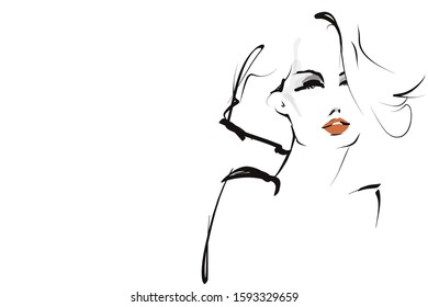 Royalty Free Modern Girl Sketch Stock Images Photos Vectors