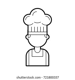 portrait young confident chef man in uniform hat
