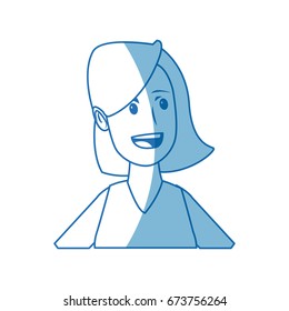 portrait young female cartoon hair style