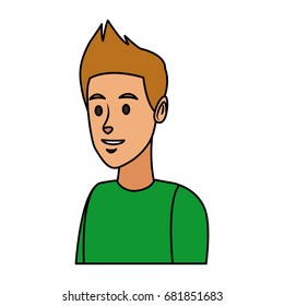 portrait young man avatar character people design
