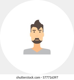 Portrait of young man with beard