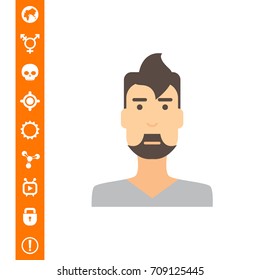 Portrait of young man with beard