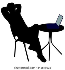 Portrait Of Young Man With Laptop