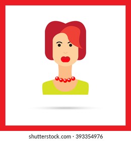 Portrait of young redheaded woman 