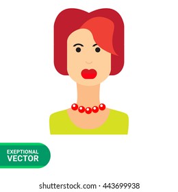 Portrait of young redheaded woman 