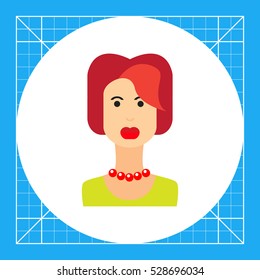 Portrait of young redheaded woman 