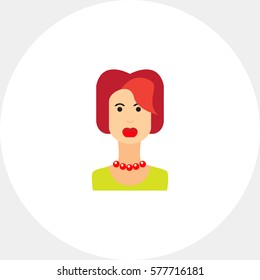 Portrait of young redheaded woman 